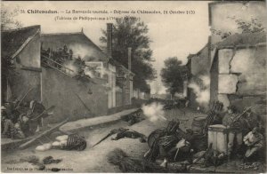 CPA CHAMPIGNY-SUR-MARNE Barricade defense GUERRE MILITAIRE 1870 (47350) 