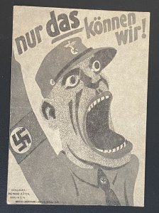 Mint WW 2 Germany Propagandal Picture Postcard Only We can do that