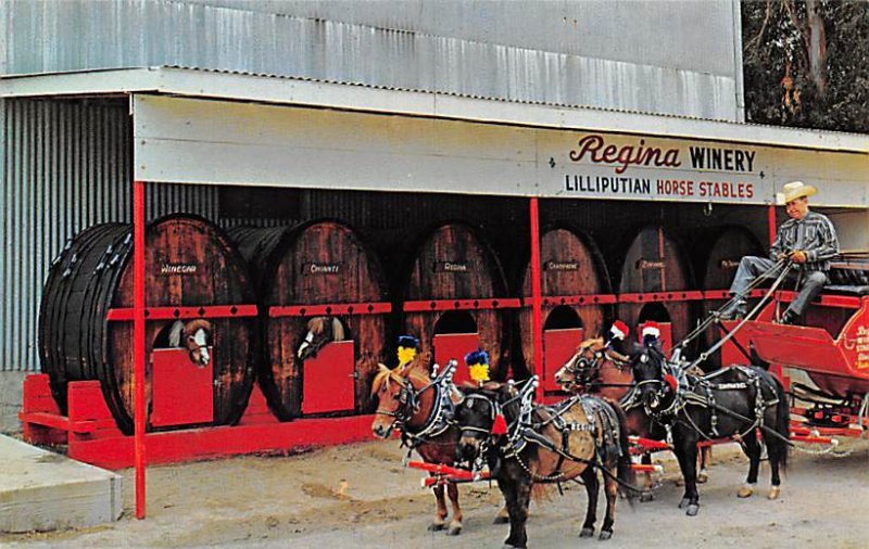 Regina Winery World's Smallest Horse Hitch Brewery Unused 