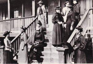 Washington D C Students On Front Steps Of Miner Hall Dormitory Howard Univers...