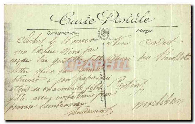 Old Postcard Paris L & # 39Escalier From & # 39Opera