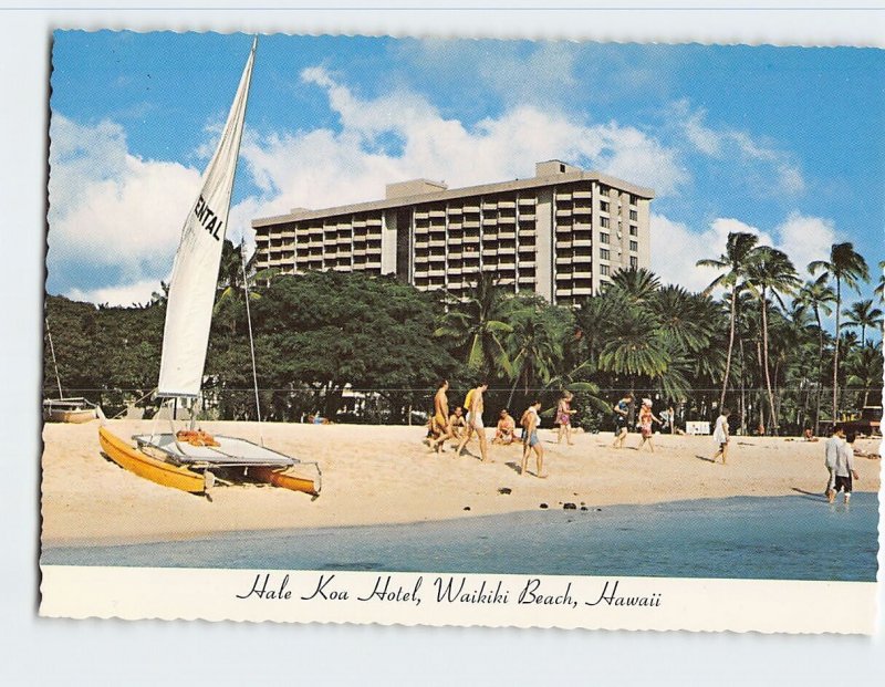 Postcard Hale Koa Hotel, Waikiki Beach, Honolulu, Hawaii