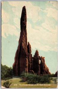 1909 The Graces Garden Of The Gods Colorado CO Rock Formation Posted Postcard