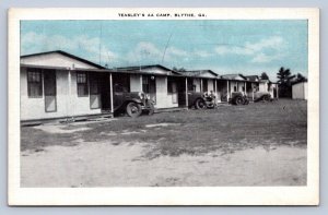 JH4/ Blythe Georgia Postcard c1930s Teasley's AA Camp Cottages  57