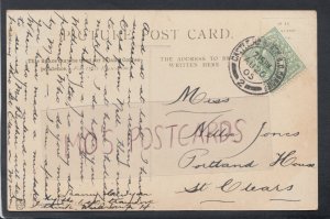 Genealogy Postcard - Jones - Portland House, St Clears, Carmarthen RF5153