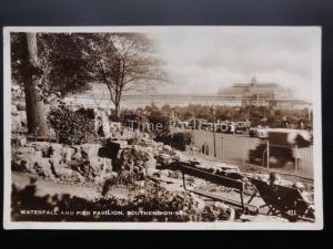 Essex: Southend on Sea WATERFALL AND PIER PAVILION c1941 RP by Excel