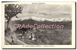 Postcard Old Savoie Tourism Saint Pierre d'Albigny chateau Miolans