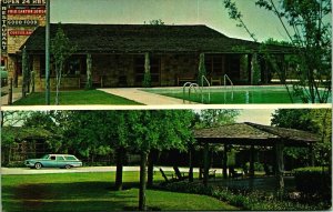 Frio Canyon Lodge US Highway 83 Leakey Texas TX Vtg Chrome Postcard UNP Unused