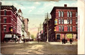 Postcard Church Street in New Haven, Connecticut~2361