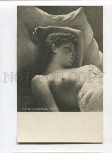 3077623 Semi-Nude BELLE Woman MORNING by LERH vintage PC