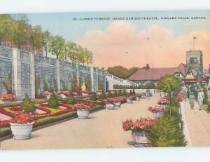 Unused Pre-1980 OAKES GARDEN THEATER Niagara Falls Ontario ON hn7735