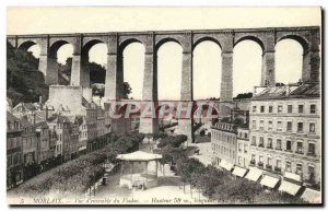 Old Postcard Morlaix Overview of viaduct