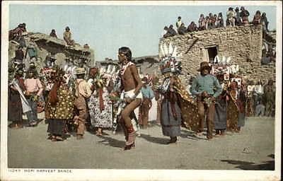 Native Americana Indians Hopi Harvest Dance c1910 Old Pos...