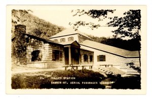 NH - Franconia Notch. Cannon Mt Aerial Tramway, Valley Station      RPPC
