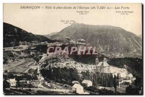 Postcard Briancon Old City the highest of Europe Forts