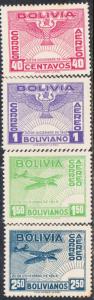 Bolivia #C96-C99 MH