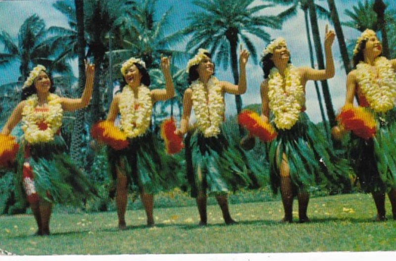 Hawaii Hawaiian Hula Dancers 1954