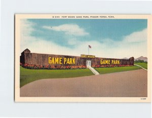 Postcard Fort Weare Game Park, Pigeon Forge, Tennessee