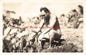 HI, Honolulu, Hawaii, RPPC, Hawaiian David & His Taro Patch,Kodak Hawaii No H-60