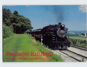 Postcard The road to paradise, Strasburg Railroad, Strasburg, Pennsylvania