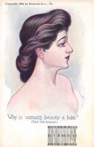 Why is woman's beauty a fake? Puzzle Unused 