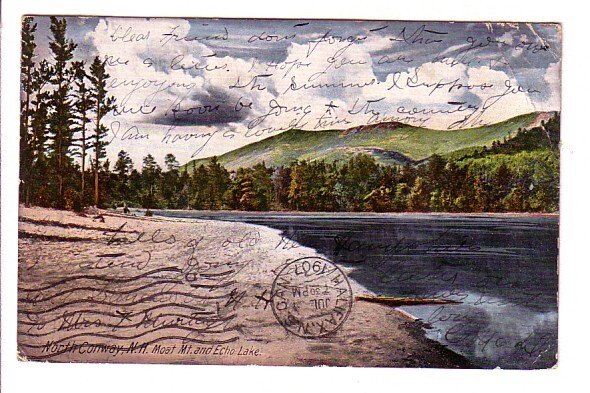 Moat Mountain, Echo Lake, North Conway, New Hampshire, Used 1907