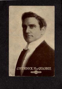 J Murdock MacQuarrie Actor Movie Star Universal Studios Vintage Postcard