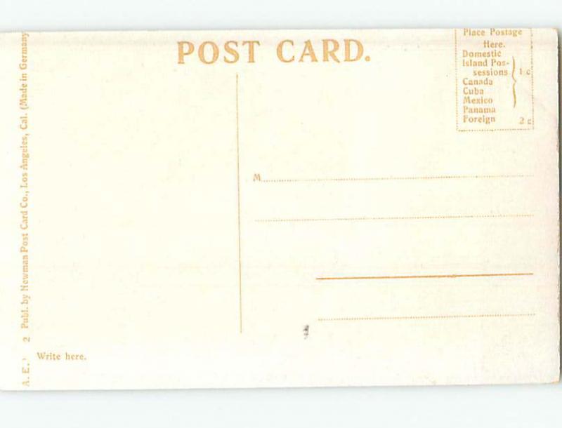 Div-Back FOUNTAIN AT SHASTA SPRINGS HOTEL IN DUNSMUIR By Mt. Shasta CA Q6713