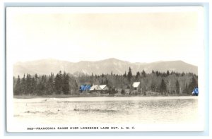 Amc Lonesome Lake Hut Franconia NH New Hampshire Real Photo RPPC Postcard (EH3)