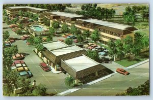 1974 Palm Springs California Postcard Vagabond Motor Hotel Canyon Dr. Building