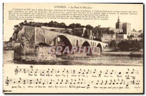 Old Postcard Pont St Benezet Avignon