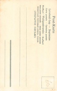 Pentecost Greetings Humanized Maybug on Swing Birch Tree postcard C317