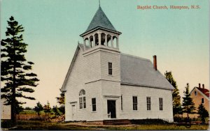 Baptist Church Hampton NS Nova Scotia Postcard F12