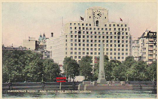 England London Cleopatra's Needle and Shell-Mex Building