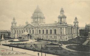 Vintage Postcard City Hall Belfast Northern Ireland UK County Antrim