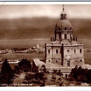 c1940s Messina, Italy RPPC 11th Ce Catholic Church Temple Tempio di Cristo A163