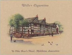 Wills Cigarette Card 2nd Series No 37 Ye Olde Boars Head Middleton Lancashire