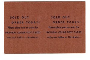 Postcard Sold Out  Reorder for Hamilton, Ontario, Advertising