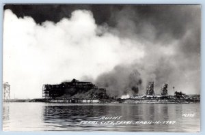 RPPC 1947 TEXAS CITY TX RUINS APRIL 16 M525 (FERTILIZER EXPLOSION DISASTER) 