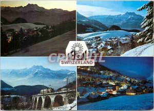 Modern Postcard Leysin Switzerland