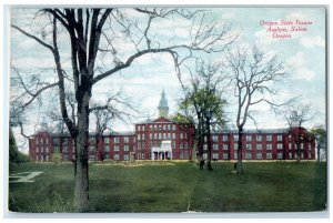 1910 Oregon State Insane Asylum Exterior Building Salem Oregon Vintage Postcard