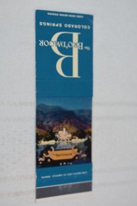 The Broadmoor Colorado Springs 20 Strike Matchbook Cover