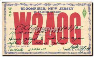 Old Postcard Bloomfield NJ Palmer Street WAC Telegraphie