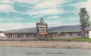 California Ukiah Rancho Siesta Motel U S Highway 101 Redwood Highway sk7332
