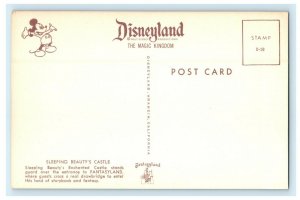 Disneyland Sleeping Beauty's Castle Night View Fantasyland Anaheim CA Postcard 