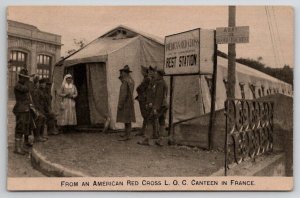 WW1 From An American Red Cross L.O.C. Canteen In France Postcard X27