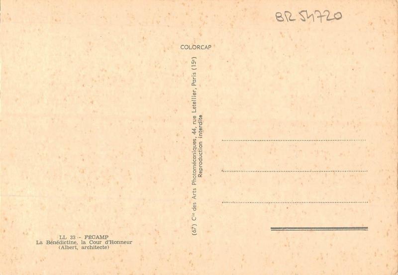 BR54720 La benedictine la cour d honneur Fecamp france