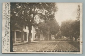 JERSEY SHORE PA MAIN STREET ANTIQUE REAL PHOTO POSTCARD RPPC