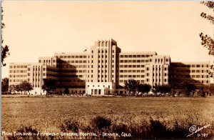 Main Building Fitzsimons General Hospital Denver CO Real Photo Postcard PC55 #2