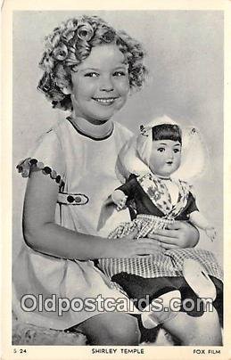 Child Actress Shirley Temple Unused corners are square, card does not lay fla...